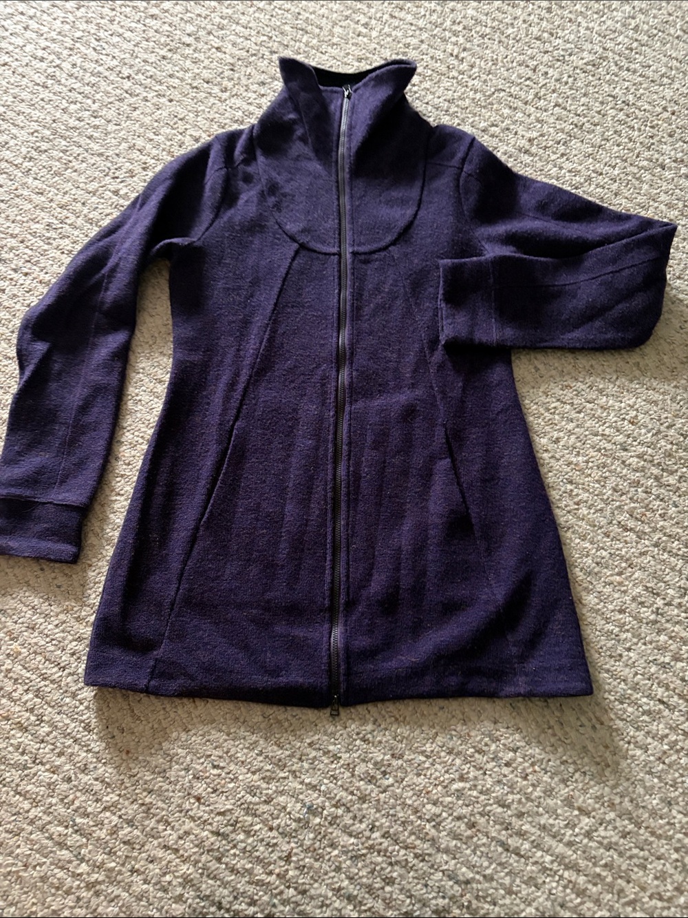 Ibex zip up tunic sweater/jacket